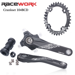 Racework 170 มม. Mtb Crankset อลูมิเนียมอัลลอยด์ 104Bcd โซ่หมุน Gxp พร้อม Bb Crankarm สําหรับ Sram Xx1 Xo1 X1 Gx Xo