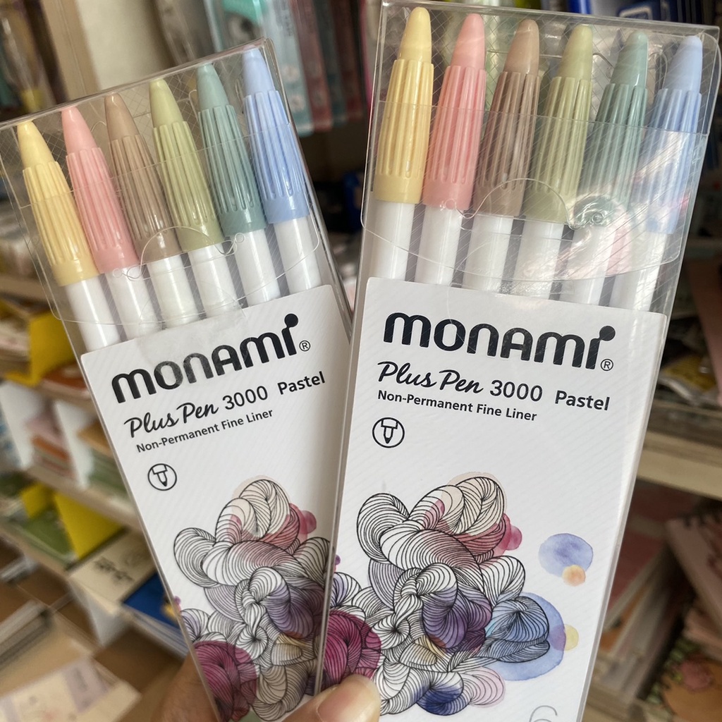ปากกาสีพาสเทล หัวแหลมเล็ก MONAMI
