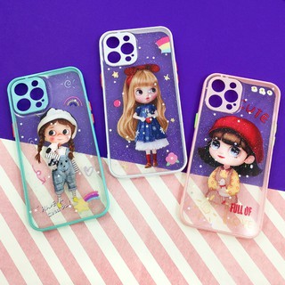 A02 A10s A32 (5G) เคสใสกากเพชร เคสกริตเตอร์ เคสขอบสี เคสแฟชั่น เคสสวย เคสมือถือ เคสหวาน