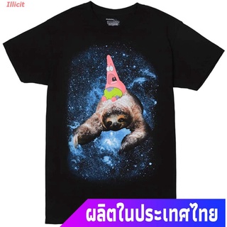 เสื้อยืดที่คุณต้องการเสื้อยืดแขนสั้น Spongebob Squarepants Patrick And Sloth In Space Mens T-Shirt Short sleeve T-shirt