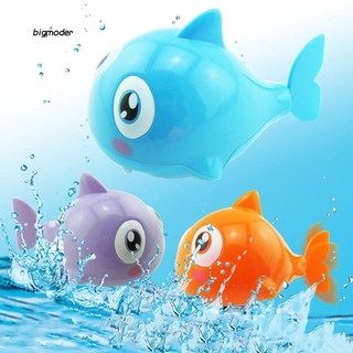 BGMD_Funny Mini Fish Model Cartoon Shark Bath Clockwork Toy Plastic Wind Up Kids Gift