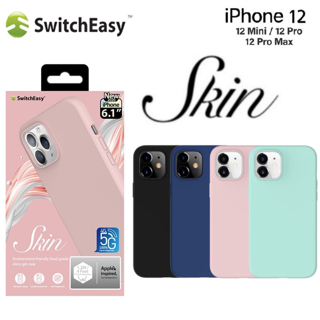 SwitchEasy SKIN เคสซิลิโคน Silicone Case for iPhone12 / 12 Mini / 12 Pro / 12 Pro Max
