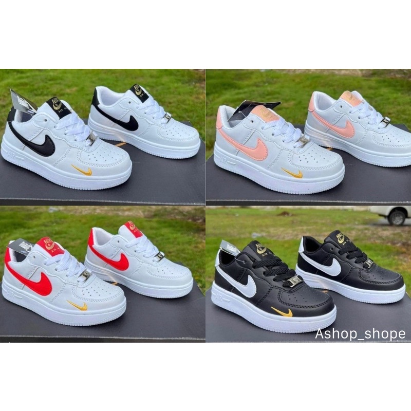 รองเท้าผ้าใบเด็ก New Air Force 1 sz.25-36 พร้อมจัดส่งใส่สบาย ส่งจากประเทศไทยไม่ต้องรอนาน