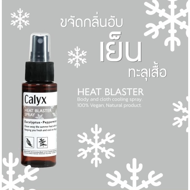 สเปรย์เย็นแบบไม่มีสารเคมี สําหรับฉีดผิวหนังโดยตรง Calyx Heat Blaster กิจกรรมกลางแจ้ง ชุดสูท ชุดPPE คลายร้อน หอมสดชื่น