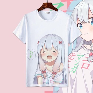 เสื้อยืดแขนสั้น พิมพ์ลายการ์ตูนอนิเมะ Eromanga Sensei สไตล์ญี่ปุ่น สําหรับผู้ชาย และผู้หญิง