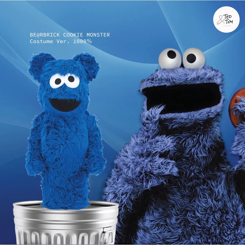 พร้อมส่ง! Be@rbrick Cookie Monster (Costume Ver.) 1000%