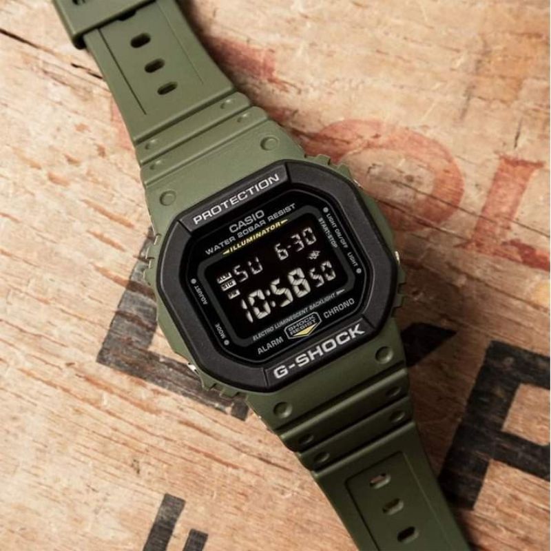 นาฬิกา casio ผู้ชาย นาฬิกาคู่ นาฬิกาขอมือ GSHCK DW5610 ลายทหาร มาใหม่ลาสุด  แถมกล่องให้ตังเวลาให้