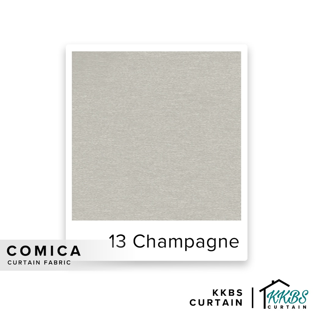 KKBS CURTAIN Comica Fabric Cut by Meter - แชมเปญ (126")