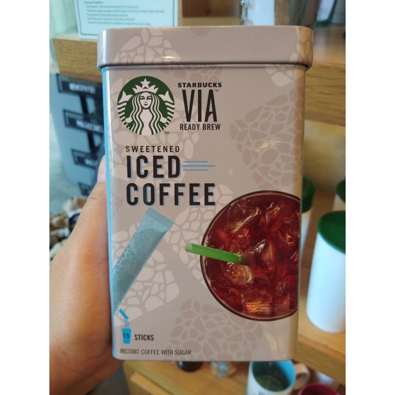 ⭐️Starbucks Via Ready Brew Iced Coffee Sweetened ⭐️สตาร์บัคส์ กาแฟสำเร็จรูปพร้อมดื่ม