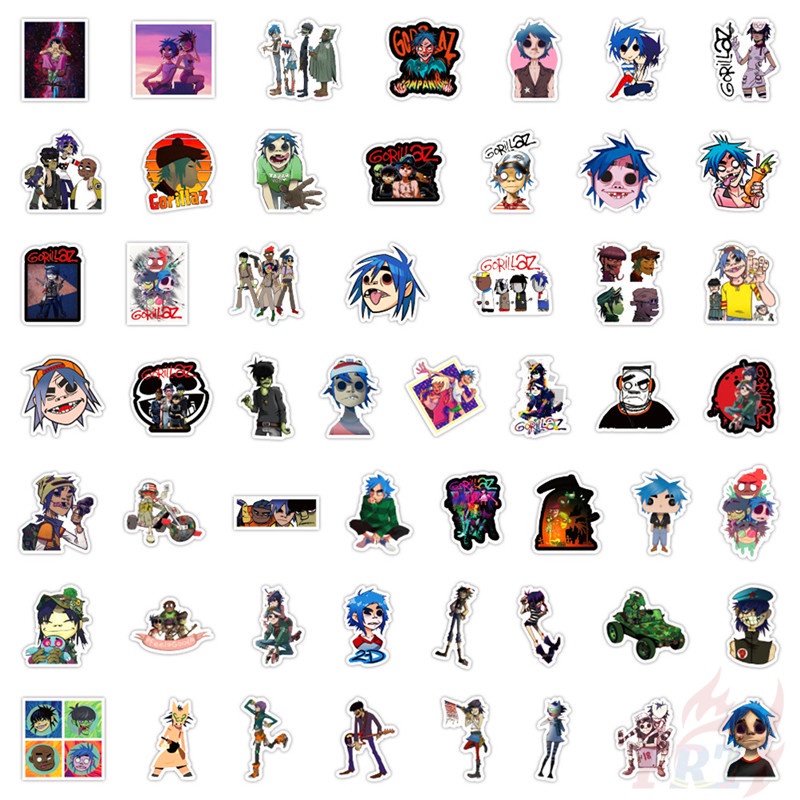 ❉ Gorillaz Series 01 Stikers ❉ 50 ชิ้น/เซ็ตกันน้ํา DIY Fashion Decals Doodle Stikers - รูปที่ 2