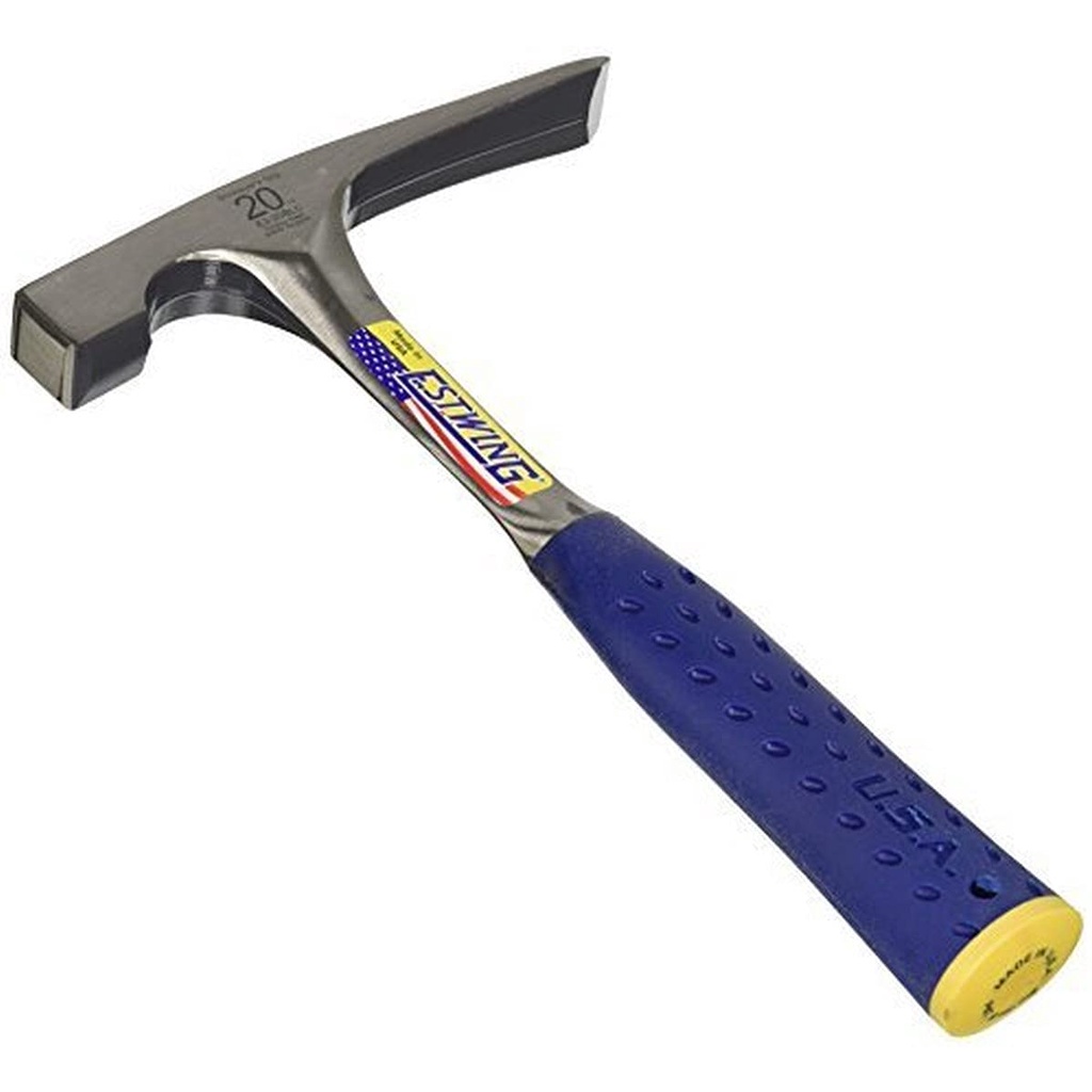 ค้อนผลิตในอเมริกา Estwing Bricklayer's Mason's Hammer / MADE IN USA / 20 or 22 oz Forged Steel Shock Reduction Grip