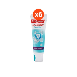 คอลเกต เซนซิทีฟโปรรีลีฟ คอมพลีทโปรเทคชั่น 110 กรัม แพ็คคู่ รวม 6 หลอด ช่วยลดการเสียวฟัน (ยาสีฟัน, ยาสีฟันป้องกันฟันผุ) Colgate Sensitive Pro Relief Complete Protection Toothpaste 110g 6Pcs. (Paste)