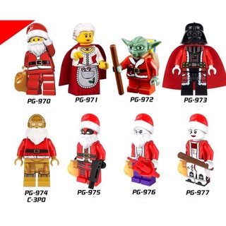 Lego Star Wars Christmas Minifigures บล็อคตัวต่อของเล่นสําหรับเด็ก