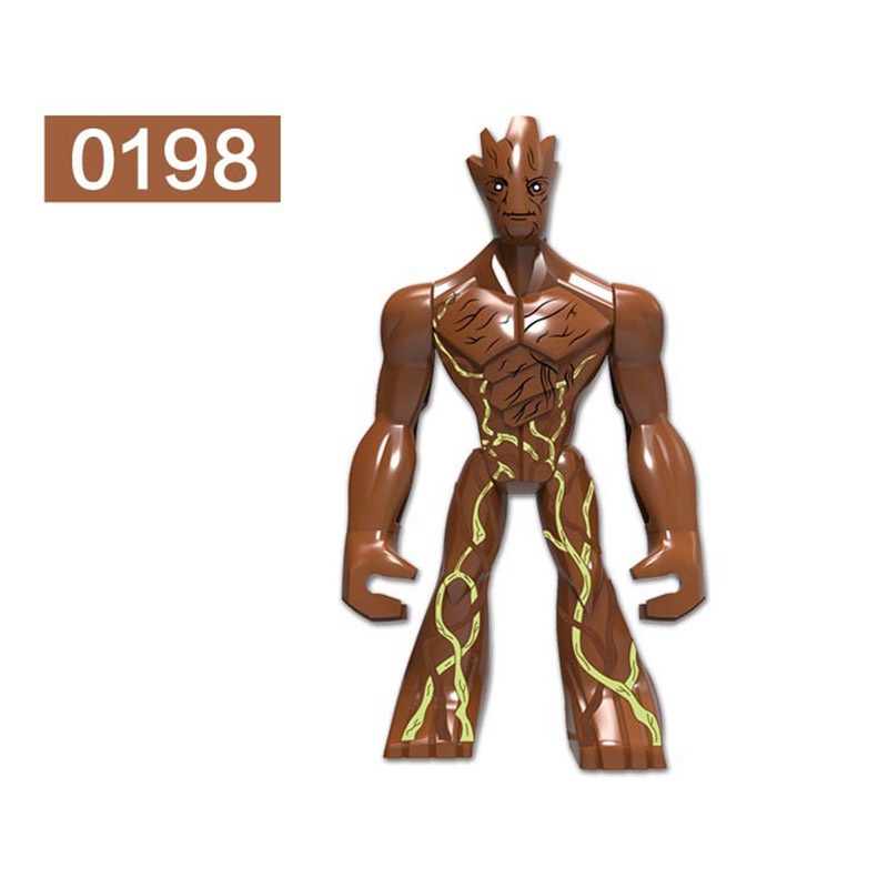 Groot ฟิกเกอร์ตัวต่อ ซูเปอร์ฮีโร่ ขนาดใหญ่ 0198