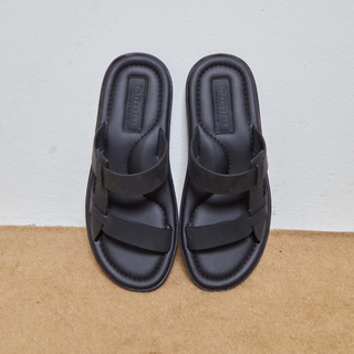 himm รองเท้าแตะผู้ชาย รุ่น TONTO สี Classic Black หนังแท้