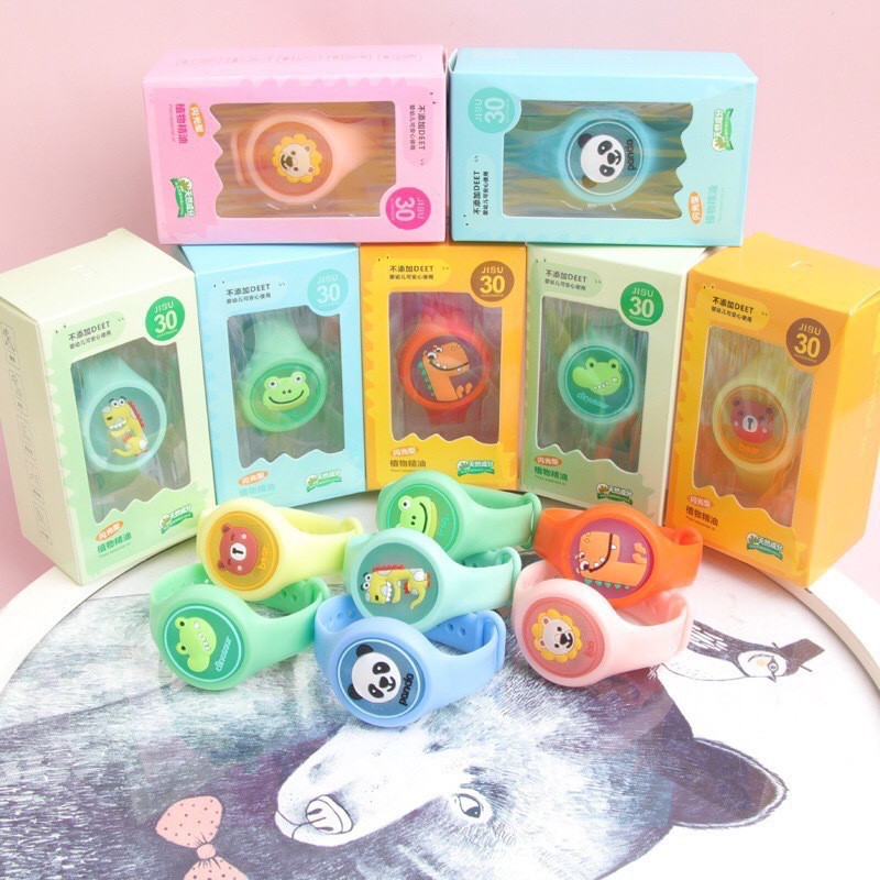 💥พร้อมส่ง สายรัดไล่ยุงมีไฟ จำนวน 2 ชิ้น สายรัดข้อมือหรือข้อเท้ากันยุง ที่กันยุง ที่กันแมลง สายรัดเด็ก Anti-Mosquito