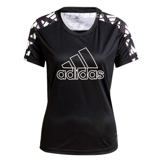 Adidas อดิดาส เสื้อยืดวิ่งออกกำลังกาย สำหรับผู้หญิง สีดำ RN W Own The Run Celebration TEE GM1587 BK (1000)P