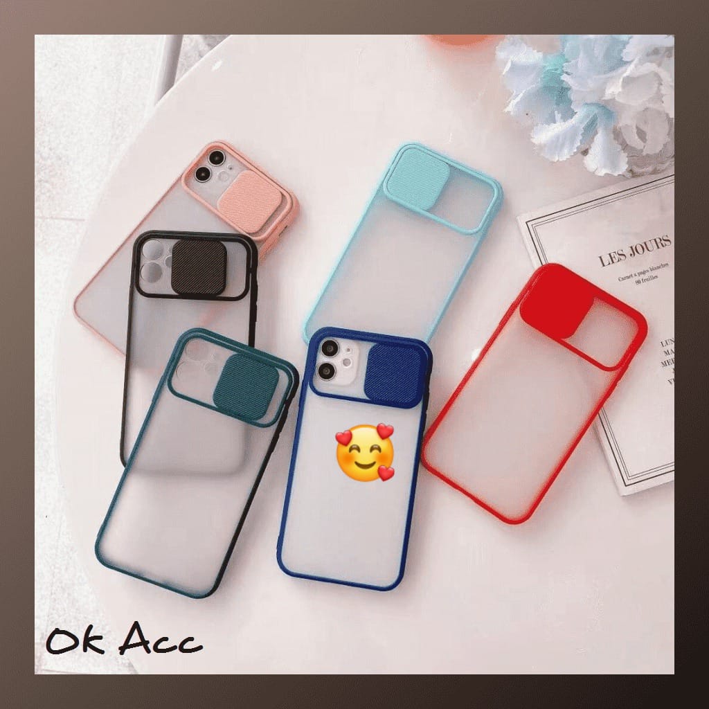 Aero Softcase หน้าต่างสไลด์สไลด์สําหรับ OPPO A52 A72 A92 F9 RENO 3 4 4F 5 Real me C20 C21 6 Pro A52s