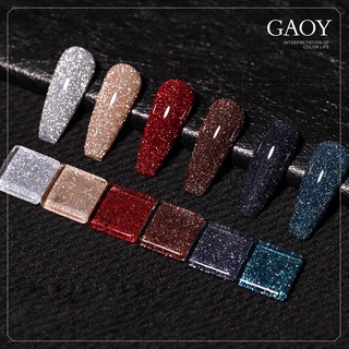 ราคาสีเจลGAOY สีเจลแฟลชไดมอนด์กลิตเตอร์ รุ่น Flash Daimond Glitter ต้องอบ รหัสสีE422-431 ไม่ต้องเปิดแฟลชก็วิปวัปทุกแสงกระทบ