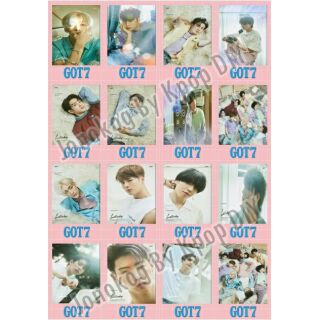 เซตโพลาลอยต์ GOT7 ขอบชมพูอ่อน 16 รูป 2*3 นิ้ว