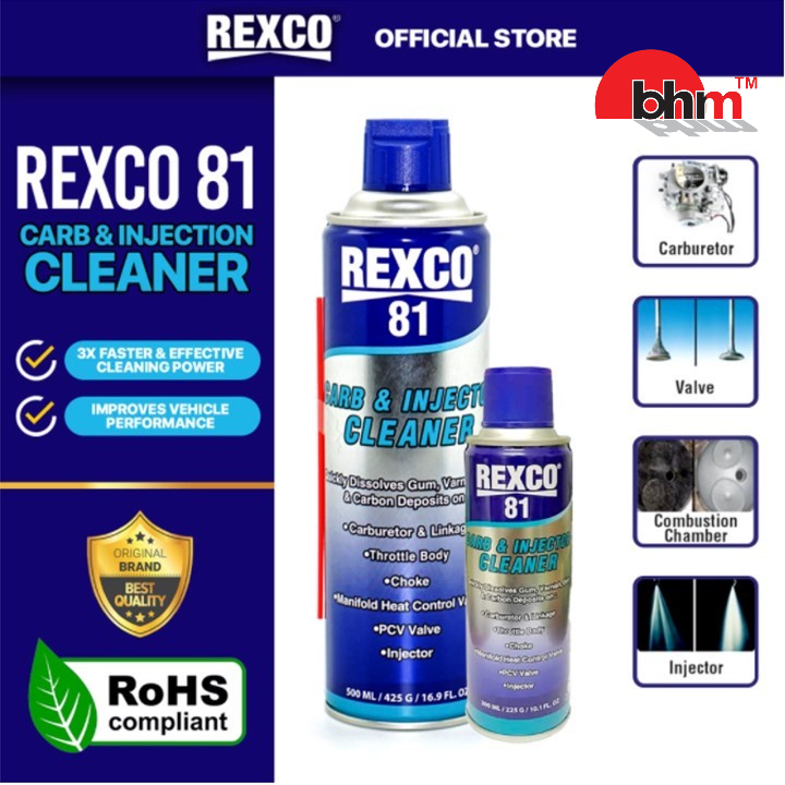 Rexco 81 CARB & INJECTOR CLEANER น้ํามันหล่อลื่นคาร์บูเรเตอร์ & INJECTOR CLEANER 500ml