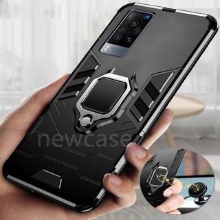 เคสโทรศัพท์มือถือ Pc แข็ง กันกระแทก พร้อมแหวนขาตั้ง สําหรับ Vivo X60 Pro X 60 X70Pro Plus X70Pro X 70