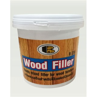 Wood Filler เคมีผสมเสร็จสำหรับโป๊วเฟอร์นิเจอร์ไม้ ปริมาณ0.5กิโล , สีโป๊วไม้