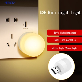 Erck&gt; โคมไฟ LED ทรงกลม ขนาดเล็ก ชาร์จ USB สําหรับอ่านหนังสือ