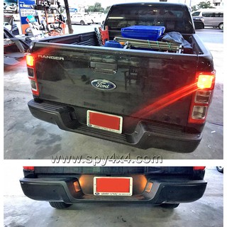 กันชนหลัง Mazda BT-50 PRO , Ford ปั 2012 - 19 ทรงห้าง ตรงรุ่น สีดำ (ส่งฟรี)
