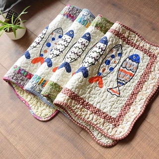 Floor Mat พรมเช็ดเท้าผ้าฝ้าย ขนาด 40*60 cm พรมเช็ดเท้าวินเทจ