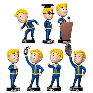 Fallout โมเดลฟิกเกอร์อนิเมะ Bobblehead 4 Vault Boy ของเล่นสะสม สําหรับเด็กผู้ชาย