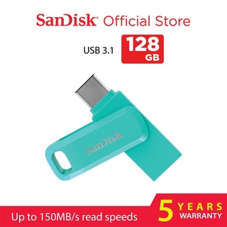 [ของแท้] Sandisk OTG Type-C Flash 128GB Dual Flashdrive Usb Type C ประกัน 5 ปี USB 3.1