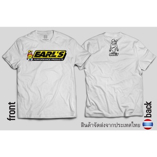 เสื้อคู่ เสื้อวันพีช สุดยอดไฟ เสื้อยืดสกรีนลาย EARL&amp;#39;S คนดัง เสื้อสีขาว เสื้อผู้ชายเท่ เสื้อทหาร