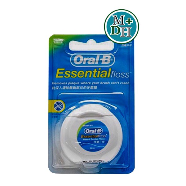 Oral B Dental Essential Floss Mint 50 M ออรัลบี ไหมขัดฟัน มิ้นท์ 50 เมตร (04865)