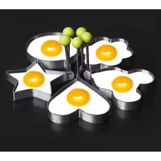 Fried egg mold 5 shapes พิมพ์ทอดไข่ 5 รูปทรง