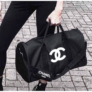 Cha**nel VIP Gift Bag Travel Bag Gym Duffel Weeken (GWP)  Code:B6D271063 แบรนด์แท้ 100% งาน Outlet