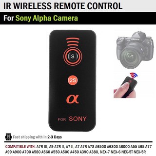 รีโมท ไร้สาย IR สำหรับ กล้อง Sony Alpha - IR Wireless Remote Control for Sony Alpha A7III, A7R III, A9, A7R II, A7