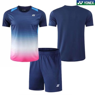 Yonex ชุดเครื่องแบบแบดมินตัน แขนสั้น แห้งเร็ว ระบายอากาศ สําหรับผู้ชาย และผู้หญิง