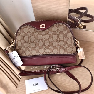 🌟พร้อมส่ง🌟 COACH IVIE CROSSBODY IN SIGNATURE JACQUARD