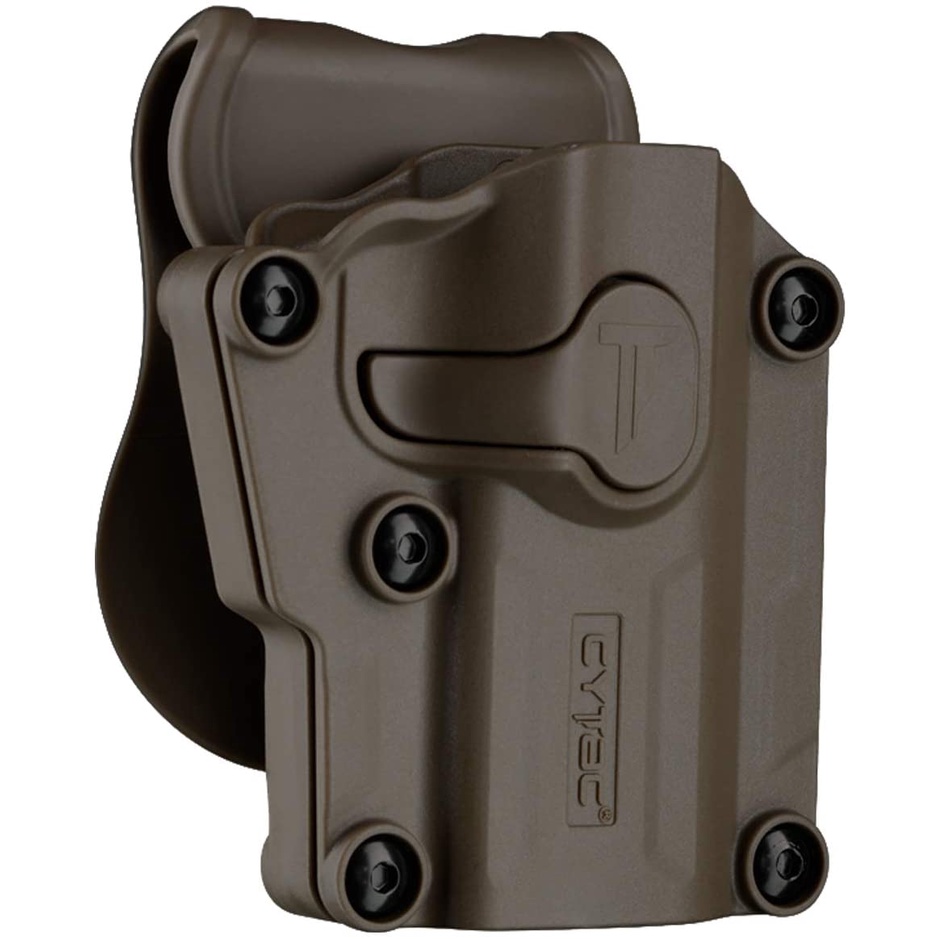 Mega-Fit Universal Holster สี FDE (ทราย) | CYTAC Holster ซองพกนอกปลดนิ้วชี้