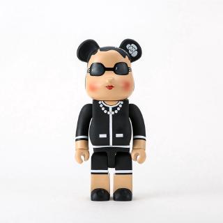 Fashion 28cm 400% Luxurious Bearbrick With Sunglasses Popular Action Figure (random style box)