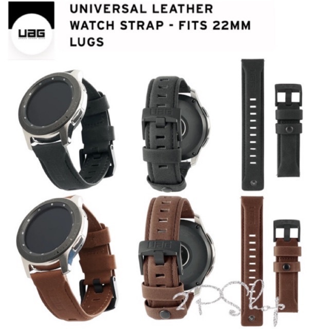 UAG UNIVERSAL LEATHER WATCH STRAP - FITS 22MM LUGS For 22mm /Samsung/Huawei