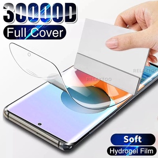 Protective Hydrogel Film For Xiaomi Mi Redmi Note 11 11s 10s 8 9 10 Pro 8T 9C 9s 8A Mi 10T 11i 11T 12T 12X 12 A3 A2 11 Lite NE Ultra Full Cover Screen Protector Not Tempered Glass