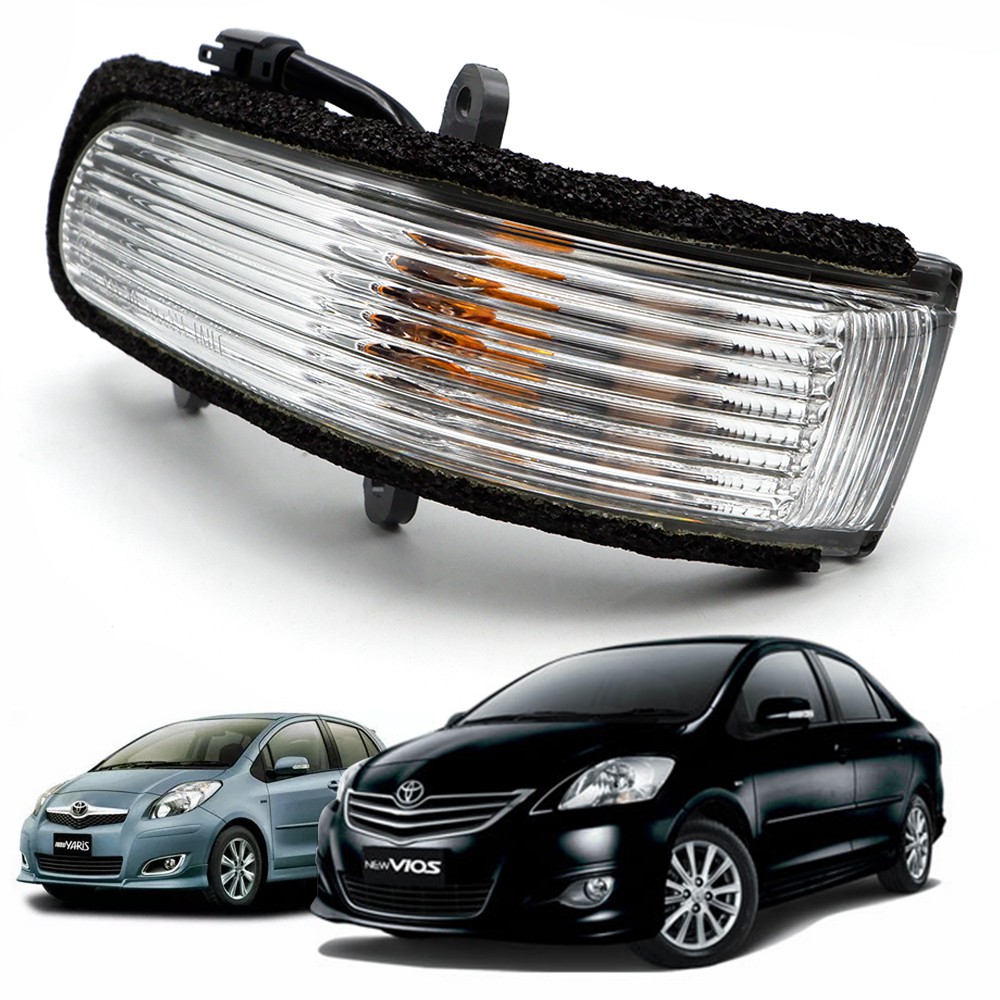 ไฟเลี้ยว มุมกระจก ข้างขวา Rh พร้อมหลอดไฟ ของแท้ สีใส สำหรับ Toyota Vios'07,Altis'08,Yaris'06 ปี 2006