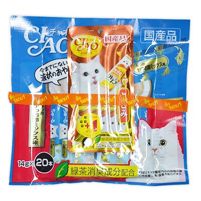 CIAO Churu ครีมแมวเลีย 14g×20 แท่ง ขนมแมวเลีย ขนมแมว แมวเลีย