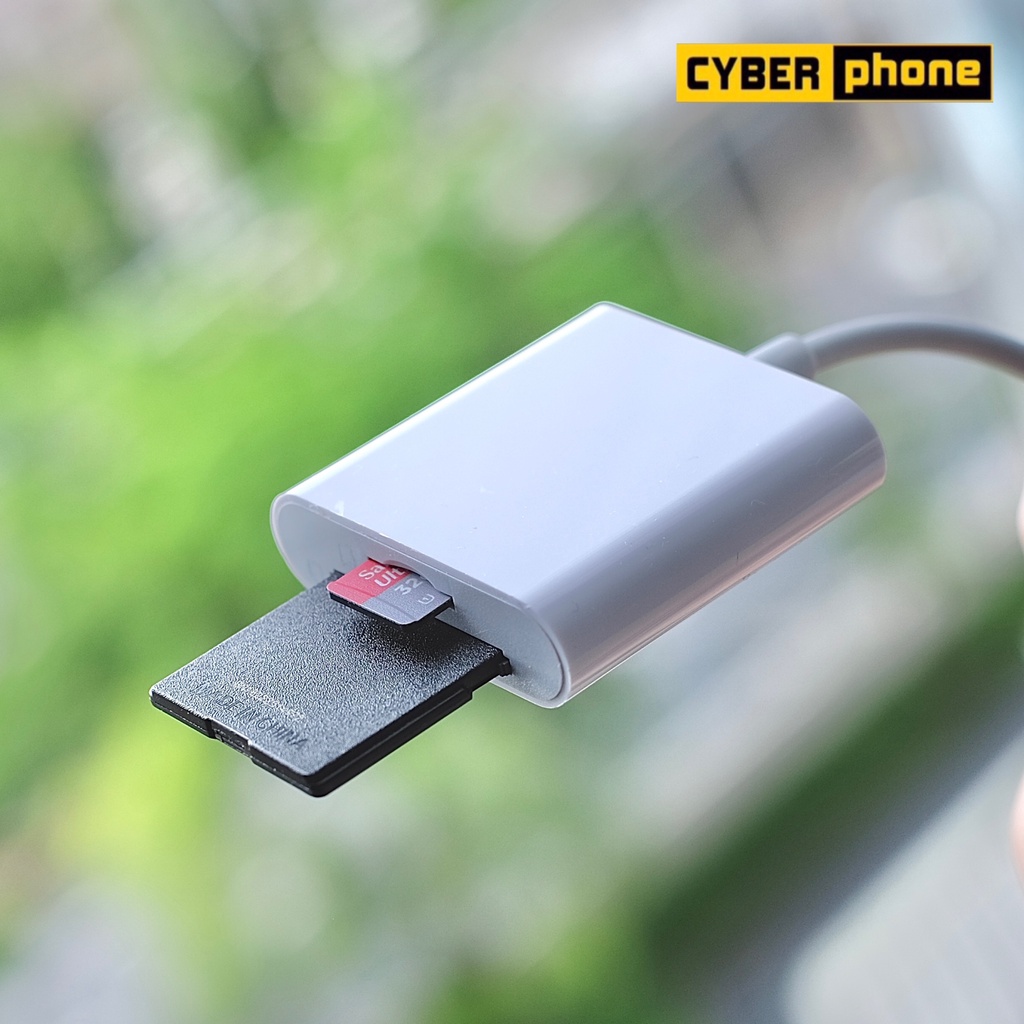 Lightning to SD Card Camera Reader 2 in 1 OTG ( SDCard photo iphone