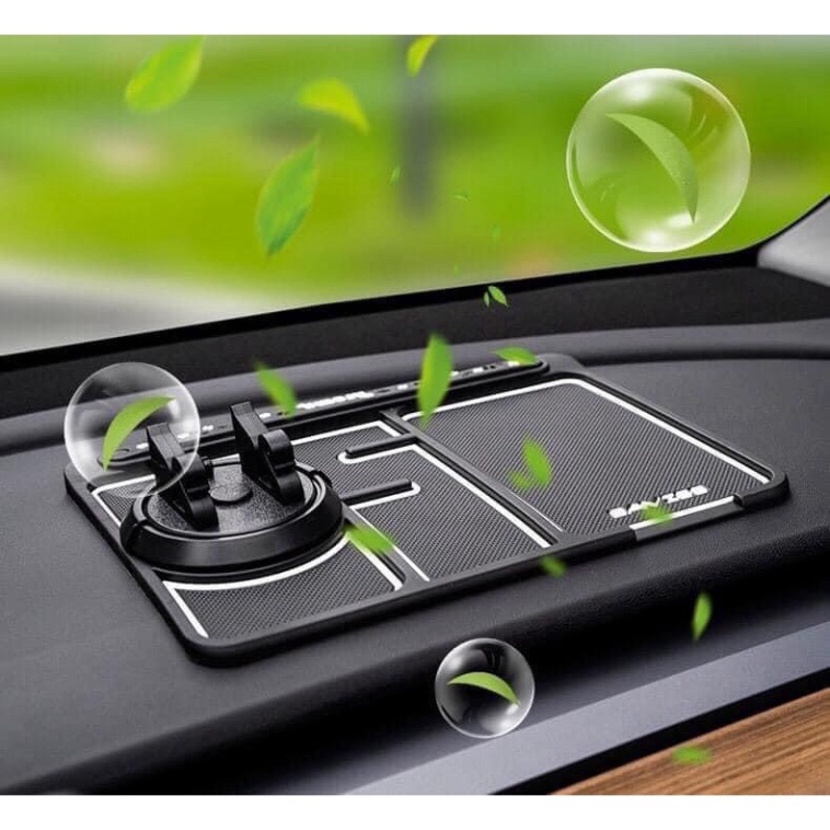 ที่วางโทรศัพท์ / ใส่กุญแจมัลติฟังก์ชั่นกันลื่นสําหรับแผงหน้าปัดรถยนต์ - อุปกรณ์เสริมรถของเล่น EUNOIA