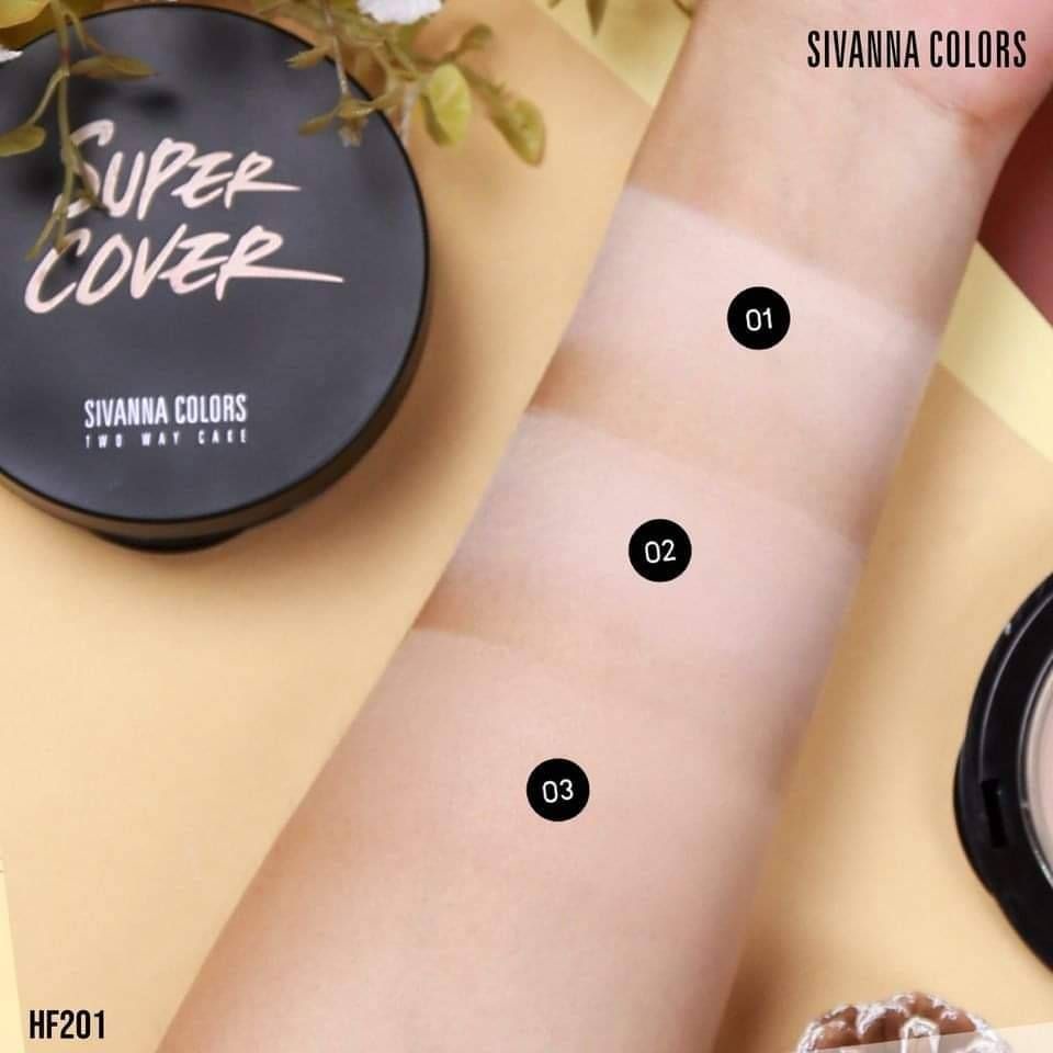 Sivanna Colors Super Cover Two Way Cake แป้งพัฟหน้าเด้ง กันน้ำ กันเหงื่อ ขนาด 10 g.