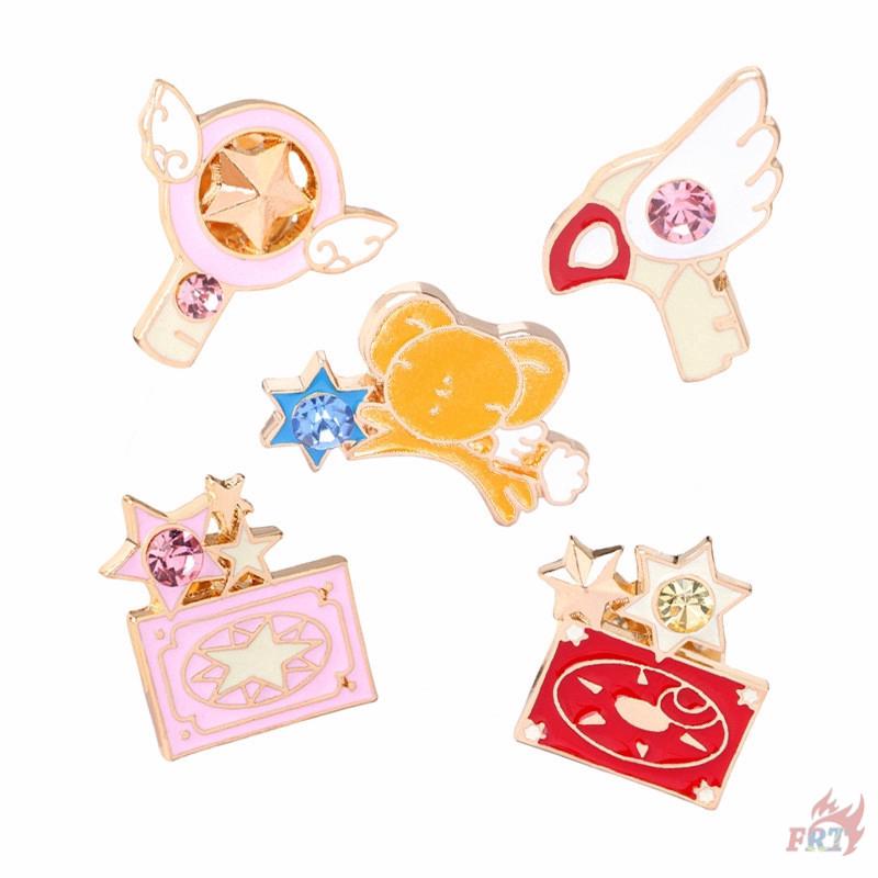 &gt; Ready Stock &lt; ❉ Card Captor Sakura Pins ❉ 1Pc Sakura Metal Collection Brooches Pins