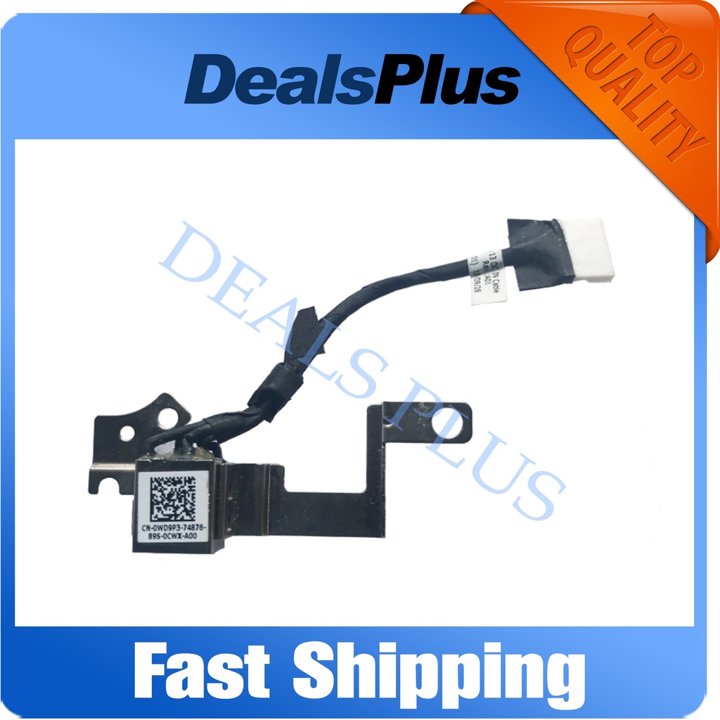 ใหม่ DC Power Jack พร้อมซ็อกเก็ตสายเคเบิลสําหรับ Dell Latitude 13 3380 E3380 0WD9P3 450.0AW08.0001
